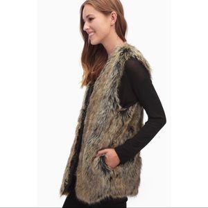 Splendid Westhaven Faux Fur Vest With Pockets